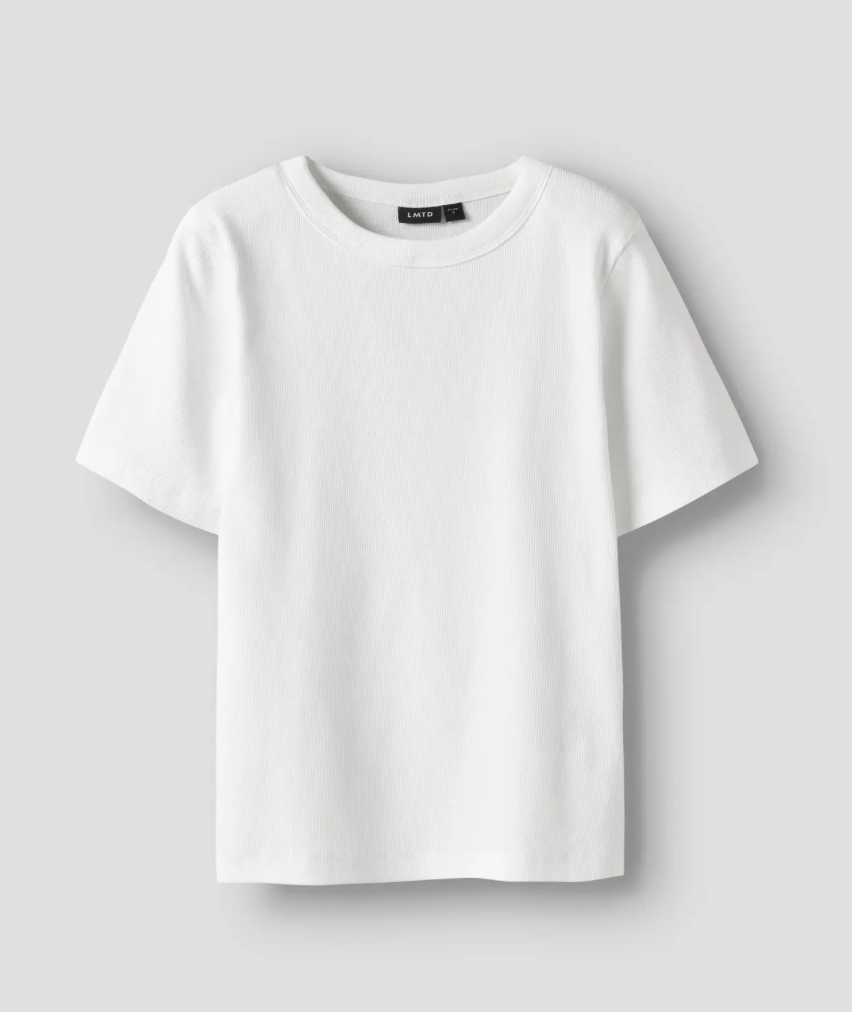 T-Skjorte Hinaja Ss Short Top Solid Bright White