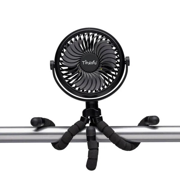 Vifte barnevogn Svart