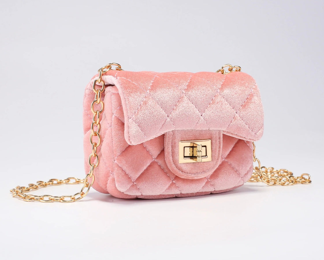 Veske Small Velvet Pink