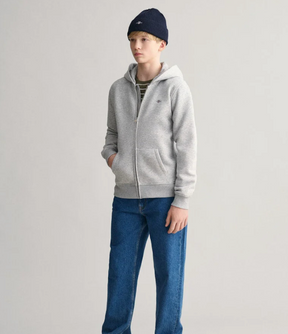 Hettejakke Shield Zip Light Grey Melange