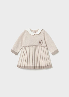 Kjole Knit Tricot Milk Heather