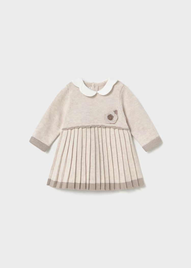 Kjole Knit Tricot Milk Heather