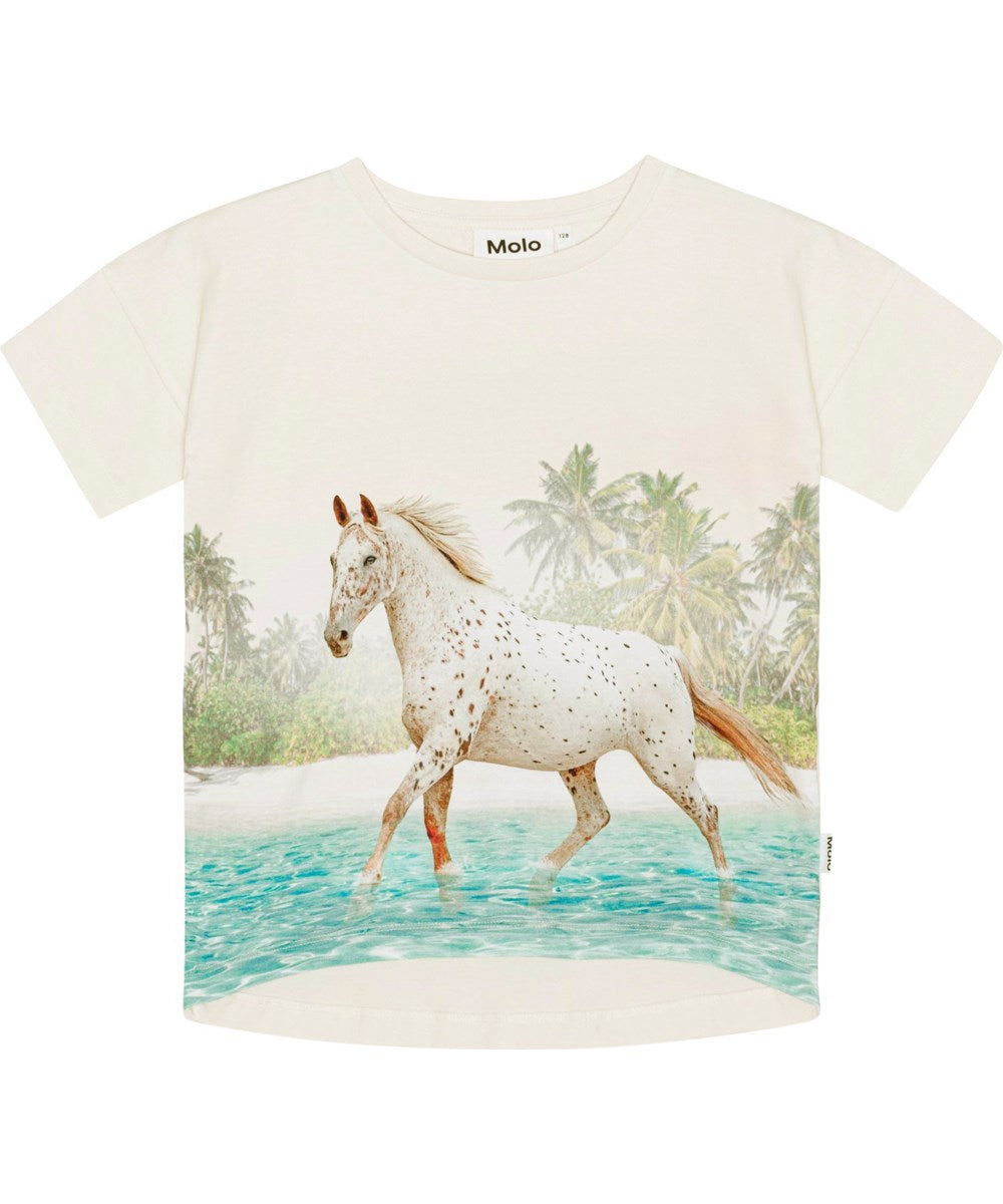 T-skjorte Raeesa Horse On Beach