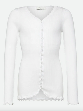 Cardigan Balta Modal Ls Lace New white