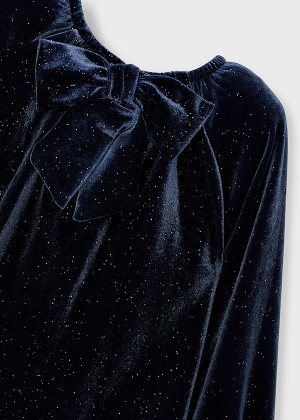 Kjole Sparkly Velvet Navy