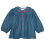 Bluse Vilma Mid Blue Strawberry