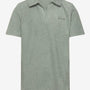 Pique Revere Collar Towelling Polo Ceramic Grey
