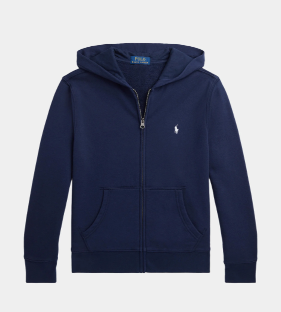 Hettejakke Seasonal Terry Full Zip Navy