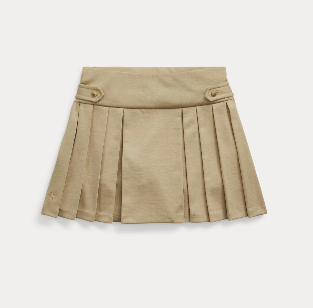 Skjørt Pleated Ponte Classic Khaki