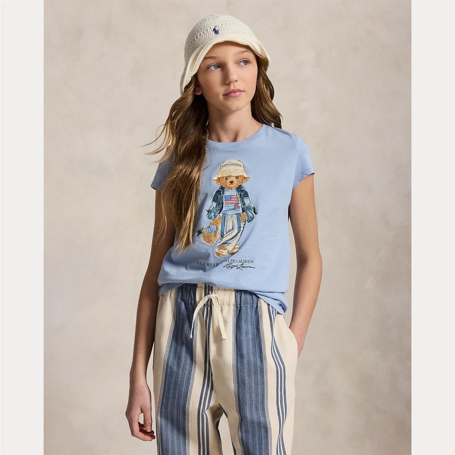 T-Skjorte Polo Bear Estate Blue