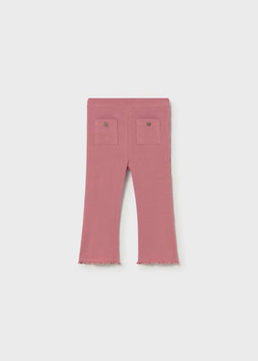 Bukse Rib Flare Blush