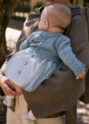 Kjole Newborn Knit/Tulle Moon