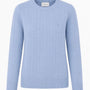 Genser Ull Elise Strikket Sky Blue