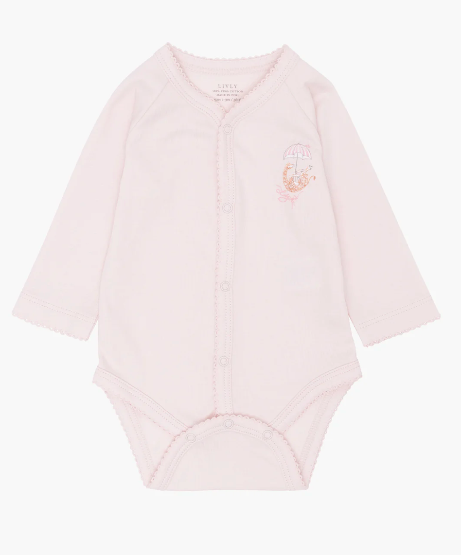 Body Full Snap Giraffe Pink