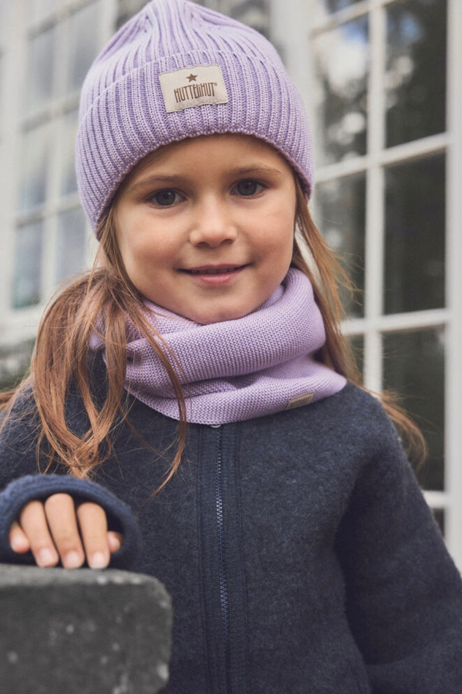 Jakke Wool Fleece Navy Melange