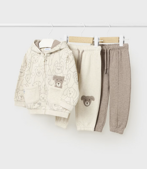 Sett 3 Piece Puppy Tracksuit Latte Heather