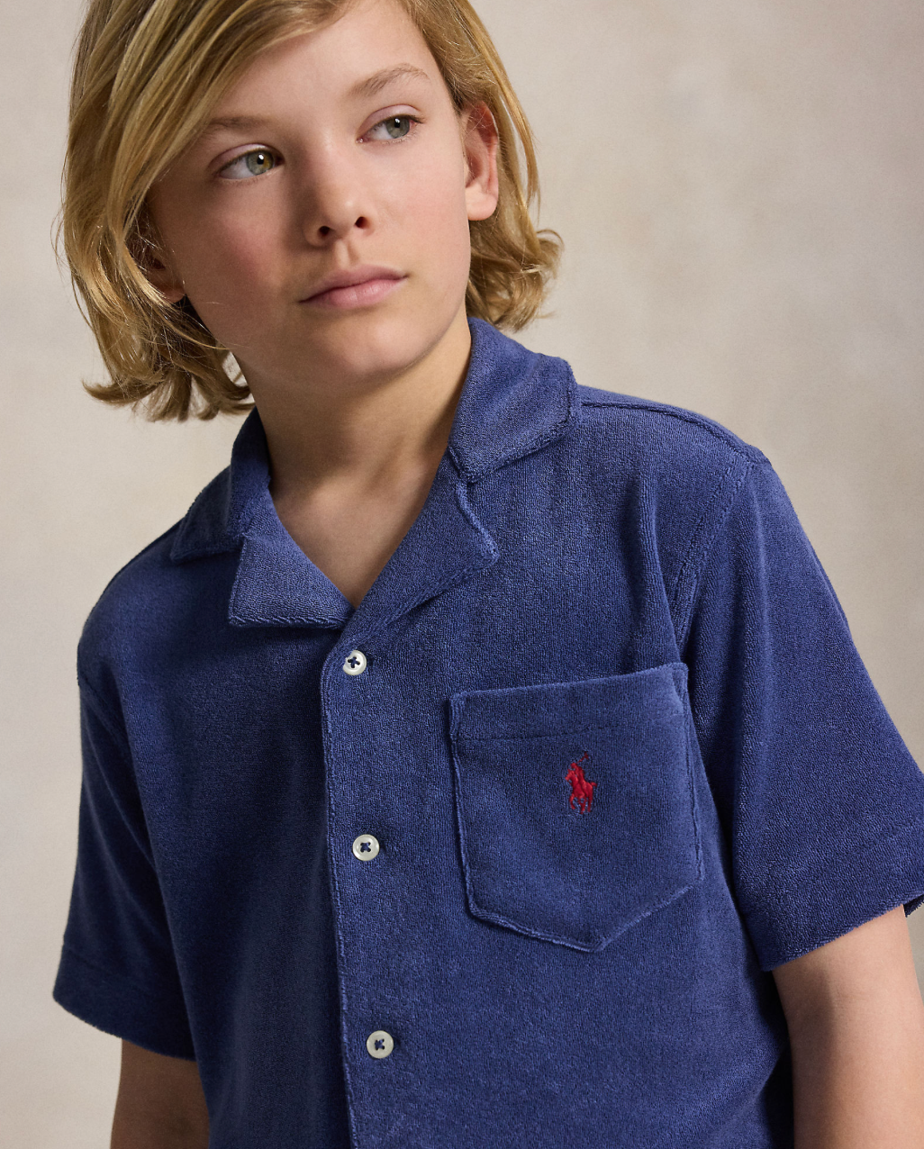 Skjorte Terry Camp Light Navy