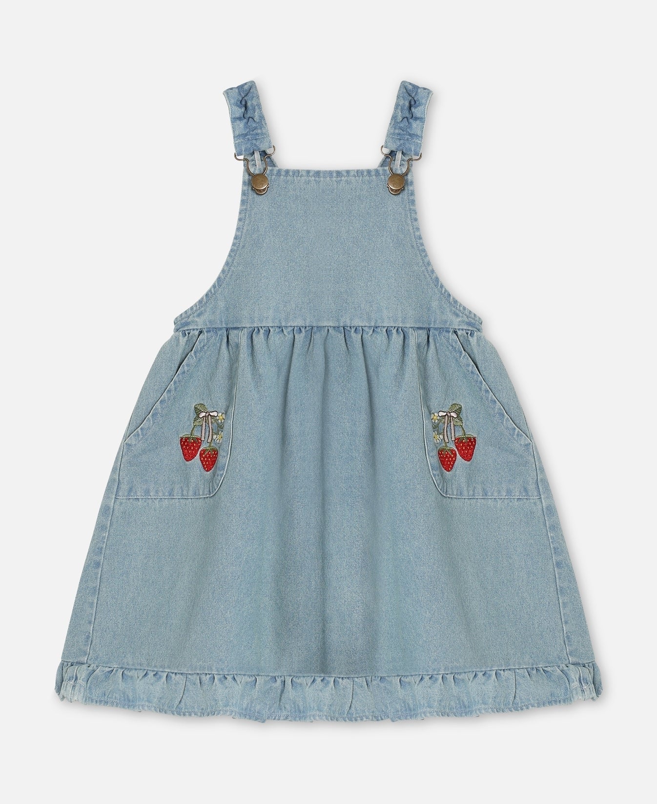 Kjole Don Embr Spencer Light Denim Blue