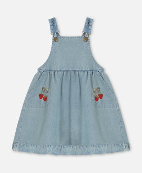 Kjole Don Embr Spencer Light Denim Blue