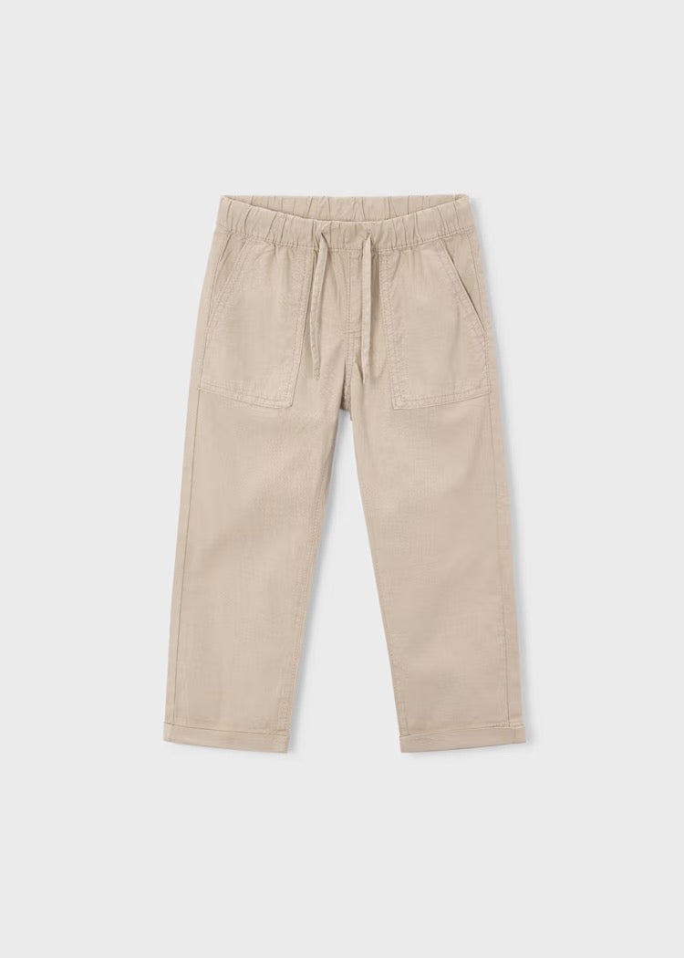 Bukse Joggers Linen Stone