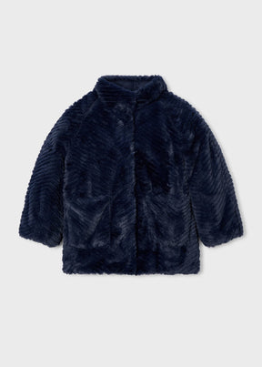 Kåpe Faux Fur Navy