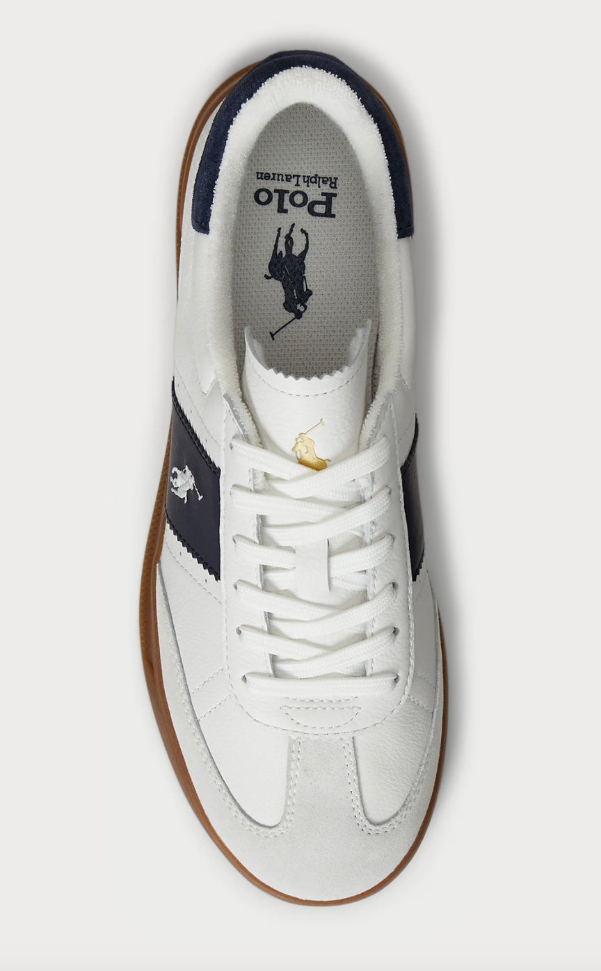 Sko Heritage Area Leather White/Navy