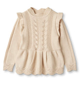 Genser Alilly Peplum Pullover Sandshell