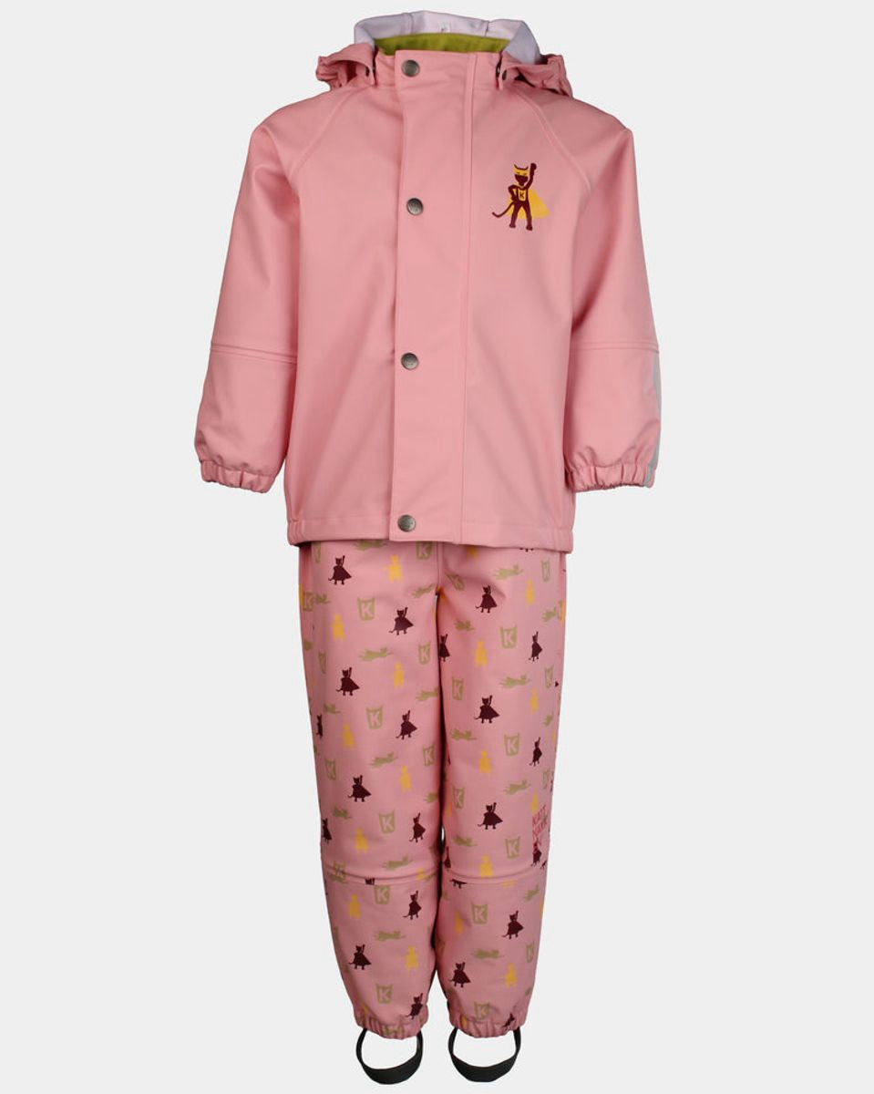 Regnsett Plask Rosa Krystall