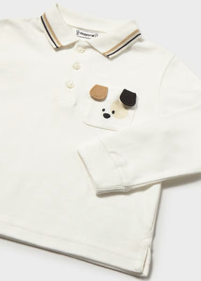 Genser Polo Animal Cream