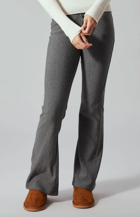 Bukse Lonja LW Bootcut Dark Grey Melange