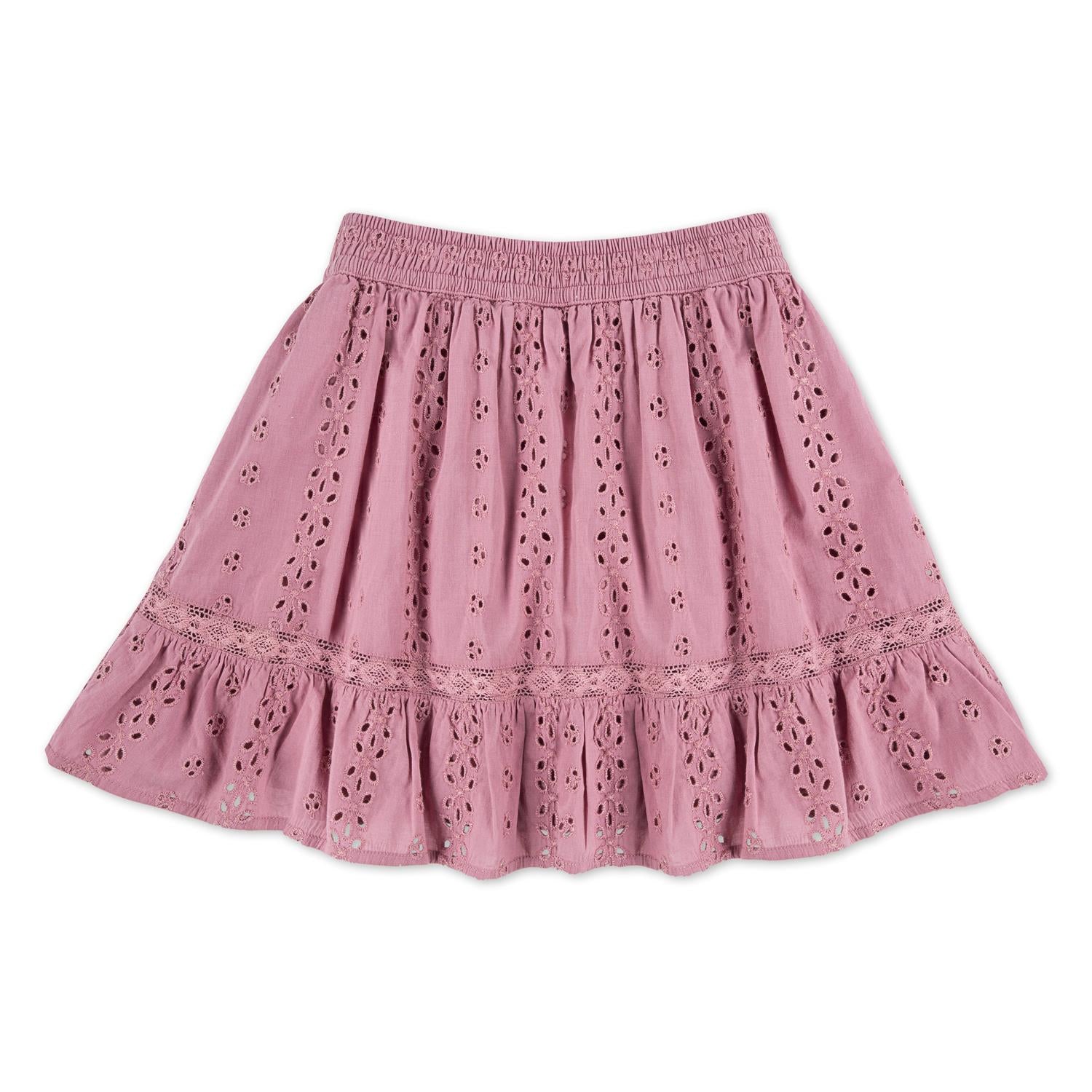 Skort Embroided Mesa Rose