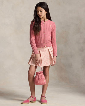 Cardigan Cable Mini Desert Rose