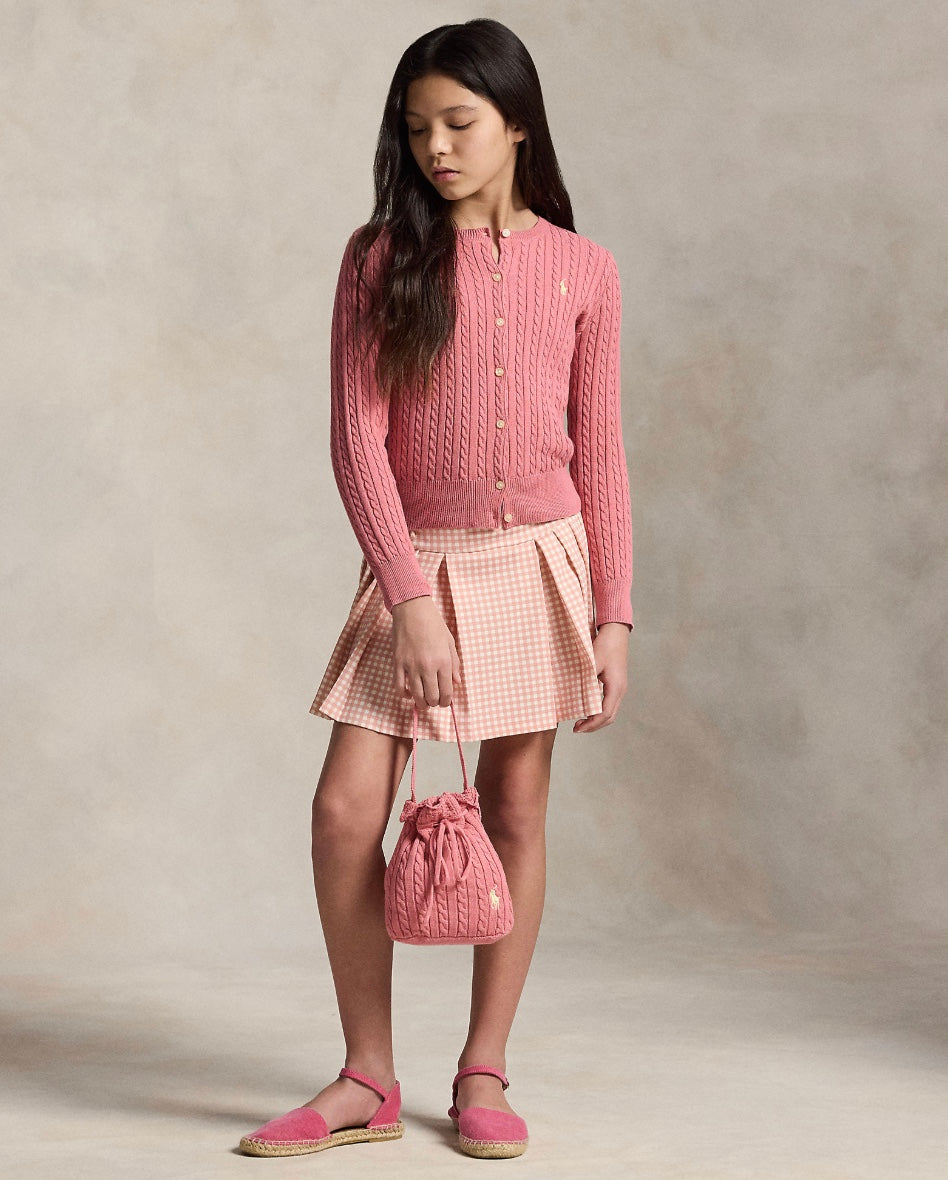 Cardigan Cable Mini Desert Rose