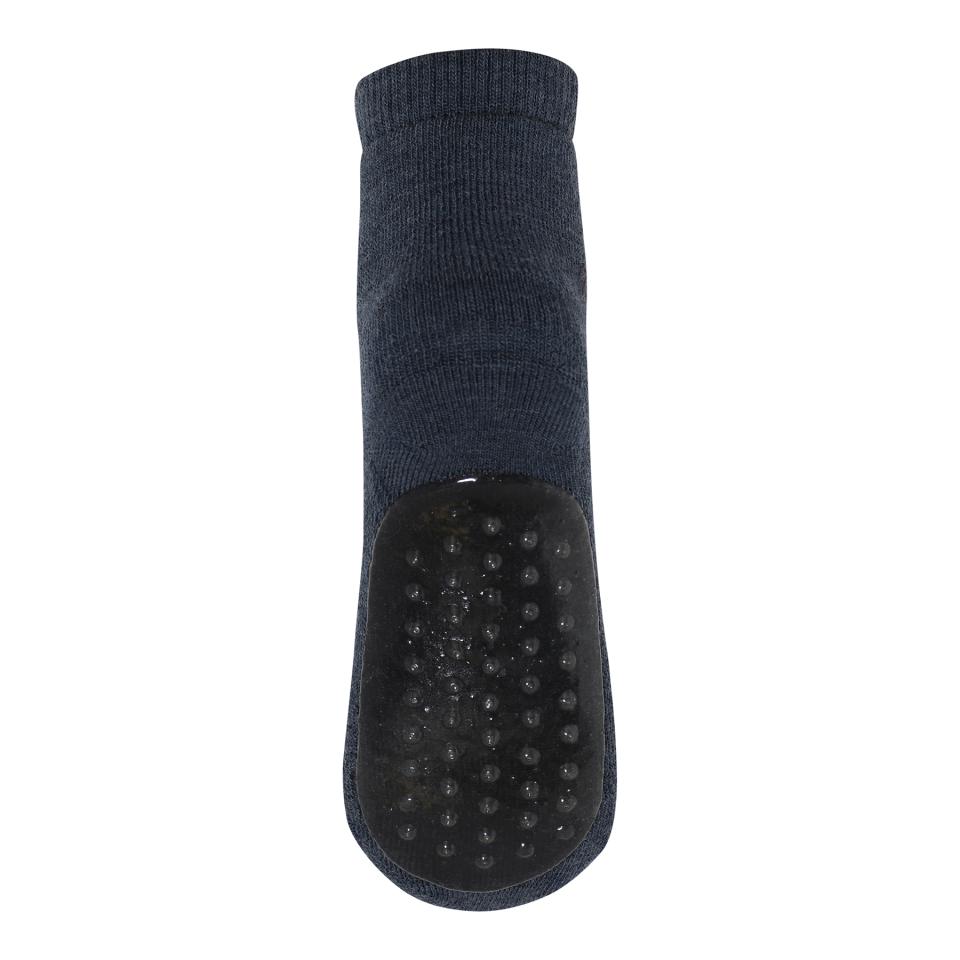 Antiskli sokker Wool Dark Denim Melange