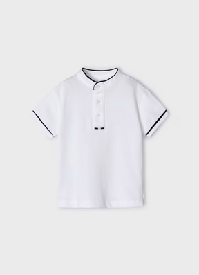 T-skjorte Polo Mao Neck White