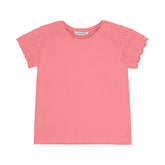 T-skjorte Embroidered Rosa