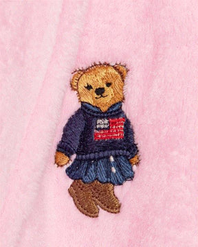 Badekåpe Polo Bear Girl Carmel Pink