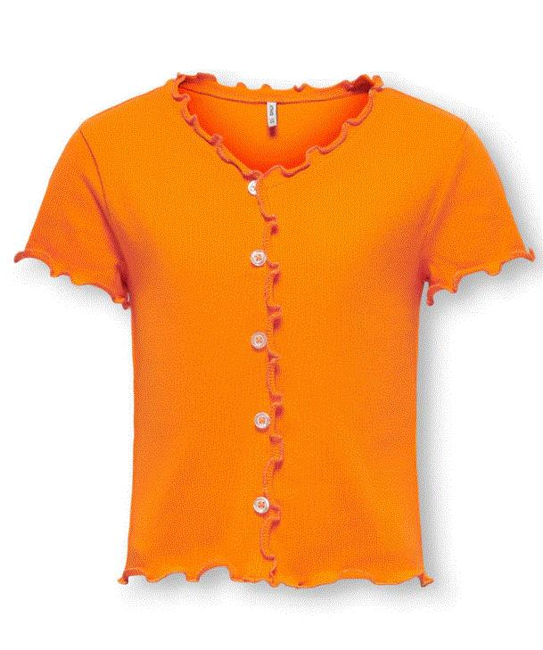 T-Skjorte Laila Button Tangelo