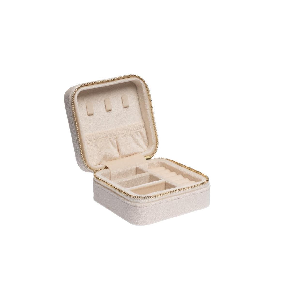 Velvet Jewellery box mini Vanilla
