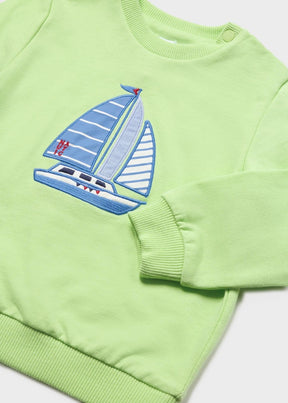 Genser Pullover sailboat Melon