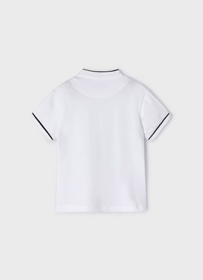 T-skjorte Polo Mao Neck White