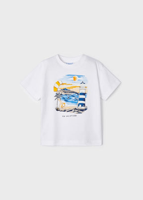 T-skjorte Calm Beach White