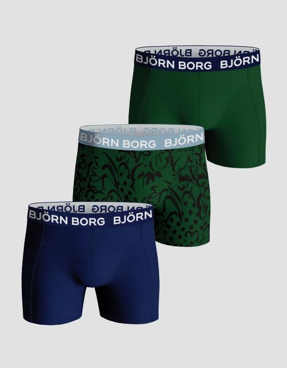 Boxer 3pk. Core Blå/Grønn