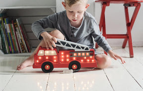 Little Lights Lampe Fire Truck Red