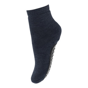 Antiskli sokker Wool Dark Denim Melange