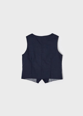 Vest Navy inside stripe