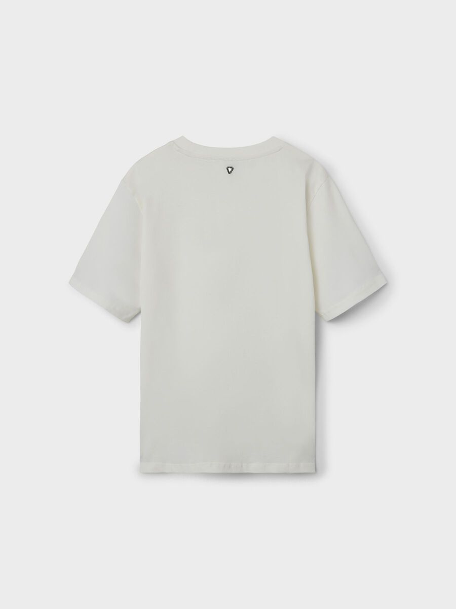 T-skjorte Keith White Alyssum/Black