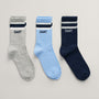 Sokker Teens 3-Pack Sport Socks Light Grey Melange