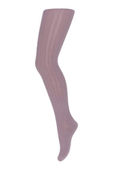 Strømpebukse rib lilac shadow
