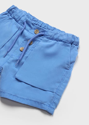 Shorts store frontlommer blå
